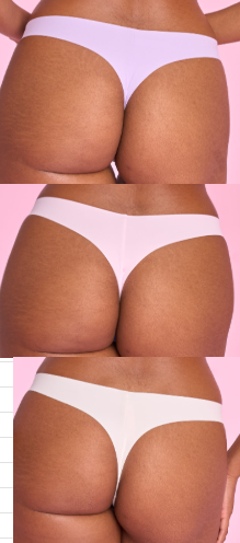 Seamless Thong 3 Pack in Pastel