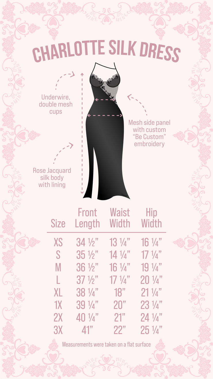 PRE-ORDER Charlotte Silk Dress in Black