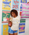 Summer in Miami Tee in Cream