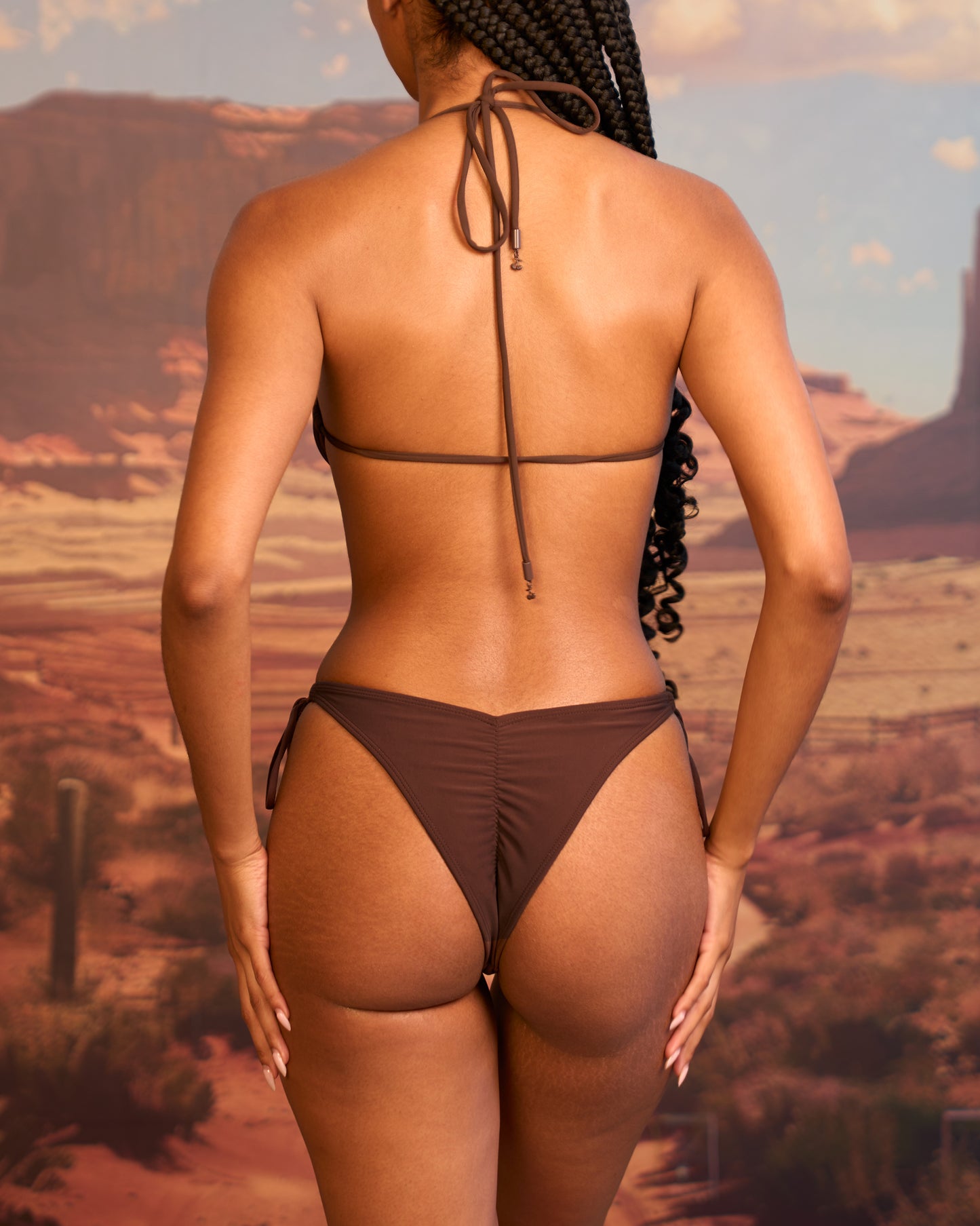 Cherry On Top V-kini Set in Brown