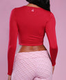 Santa Baby Top in Red
