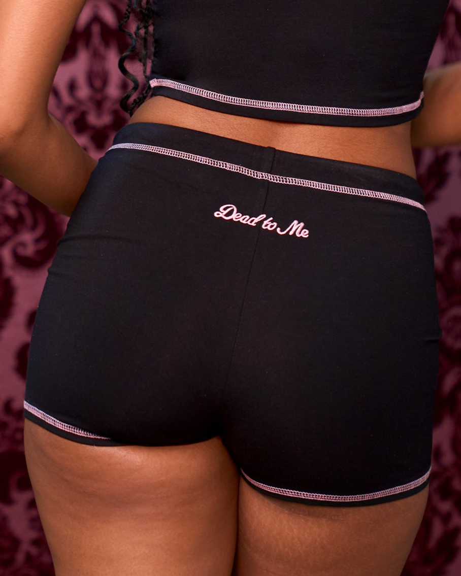 Dead to Me Shorts in Black