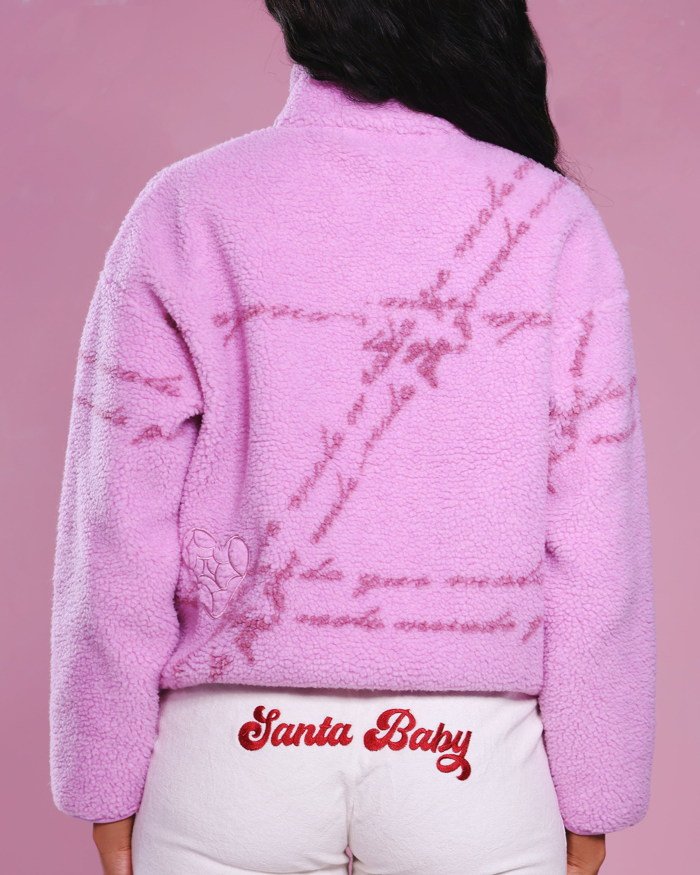 Coven Heart Sherpa in Pink