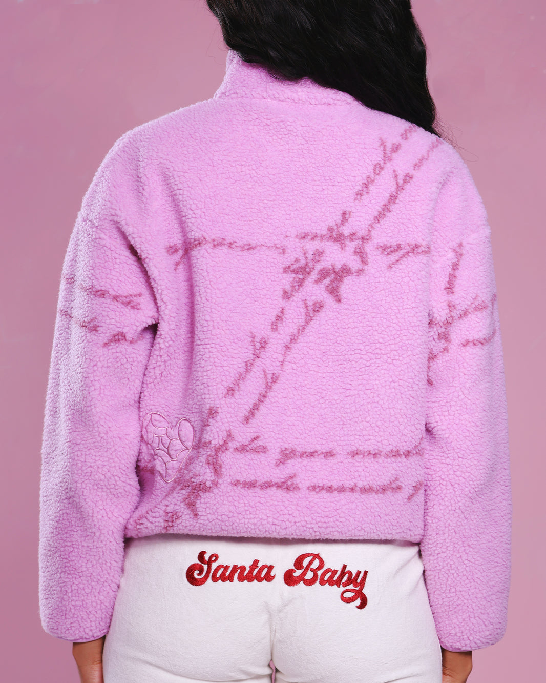 Coven Heart Sherpa in Pink-Coven Heart Sherpa in Pink