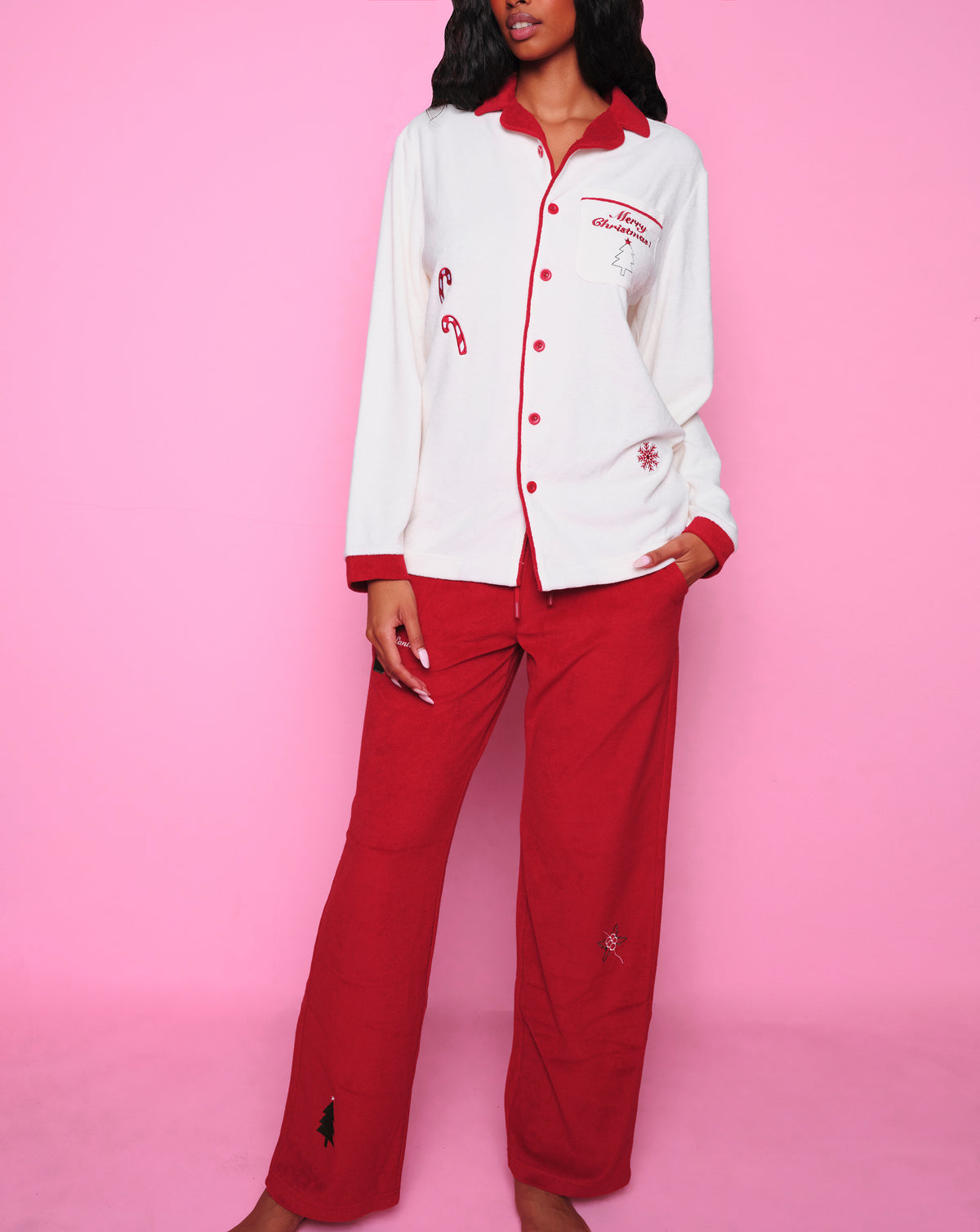 Unisex Button Down PJ Top-Unisex Button Down PJ Top