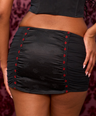 Vixen Silk Skirt in Black