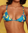 Cassie V-kini Top in Teal
