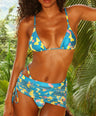 Cassie V-kini Set in Teal
