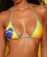 Brasil V-kini Top in Yellow