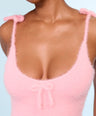 Fuzzy Tank Onesie in Pink