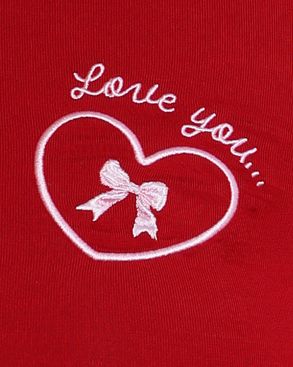 Love You Top in Red