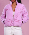 Coven Heart Sherpa in Pink