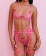 Cara Lingerie Set in Coral