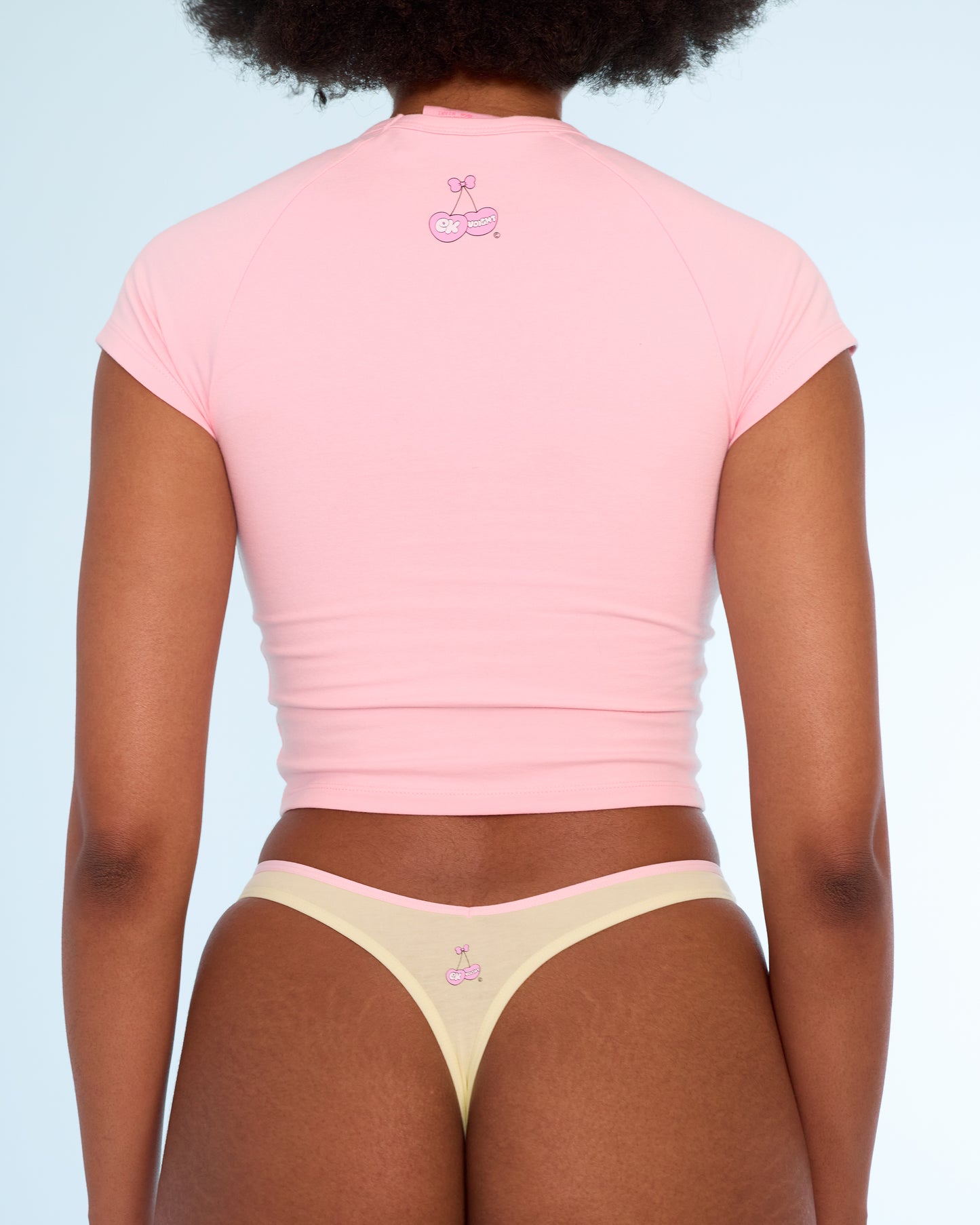 Just A Girl Baby Tee in Pink
