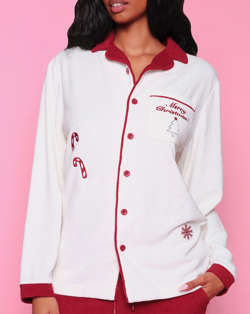 Unisex Button Down PJ Top-Unisex Button Down PJ Top