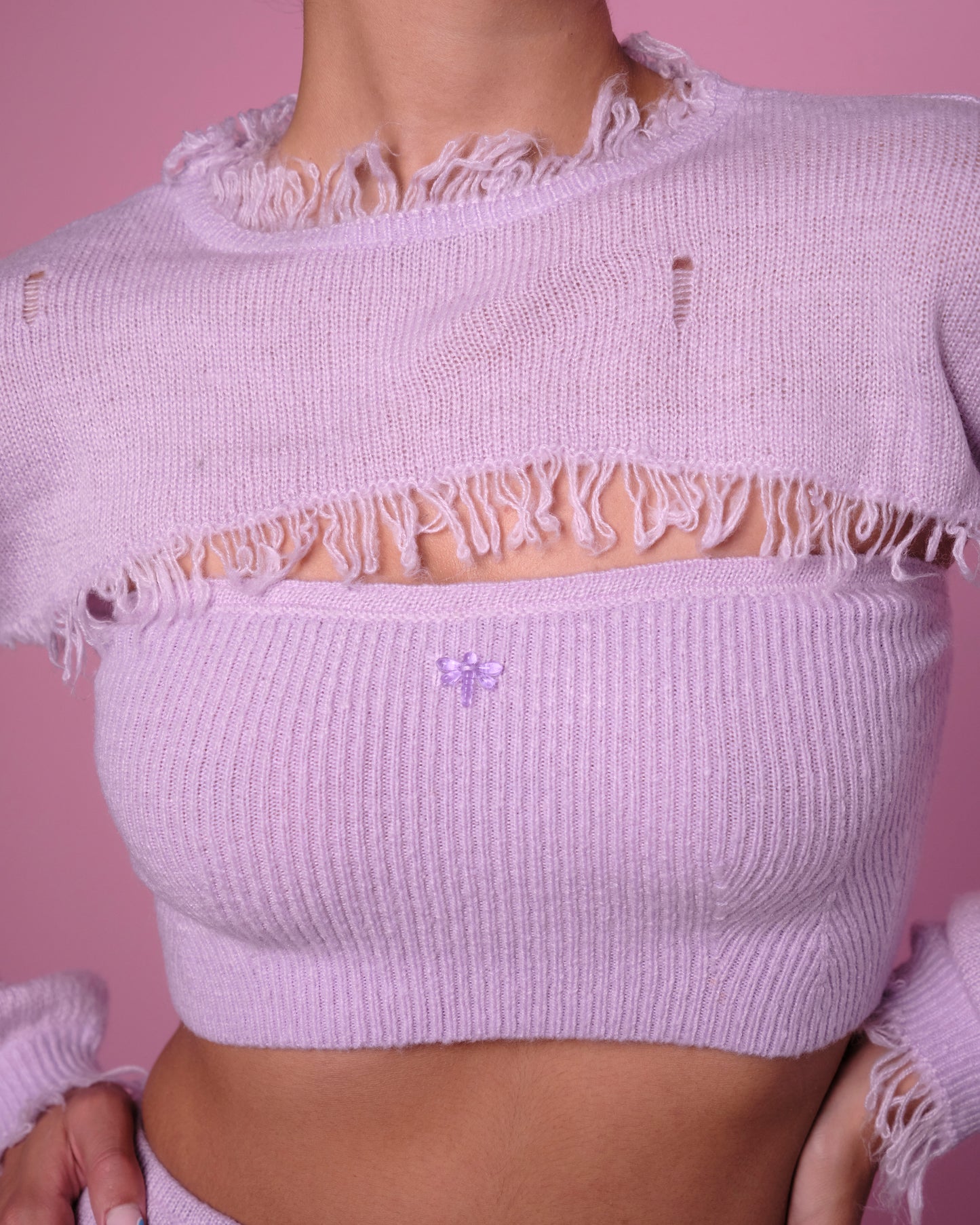 Poppy Top + Skirt Set in Lilac