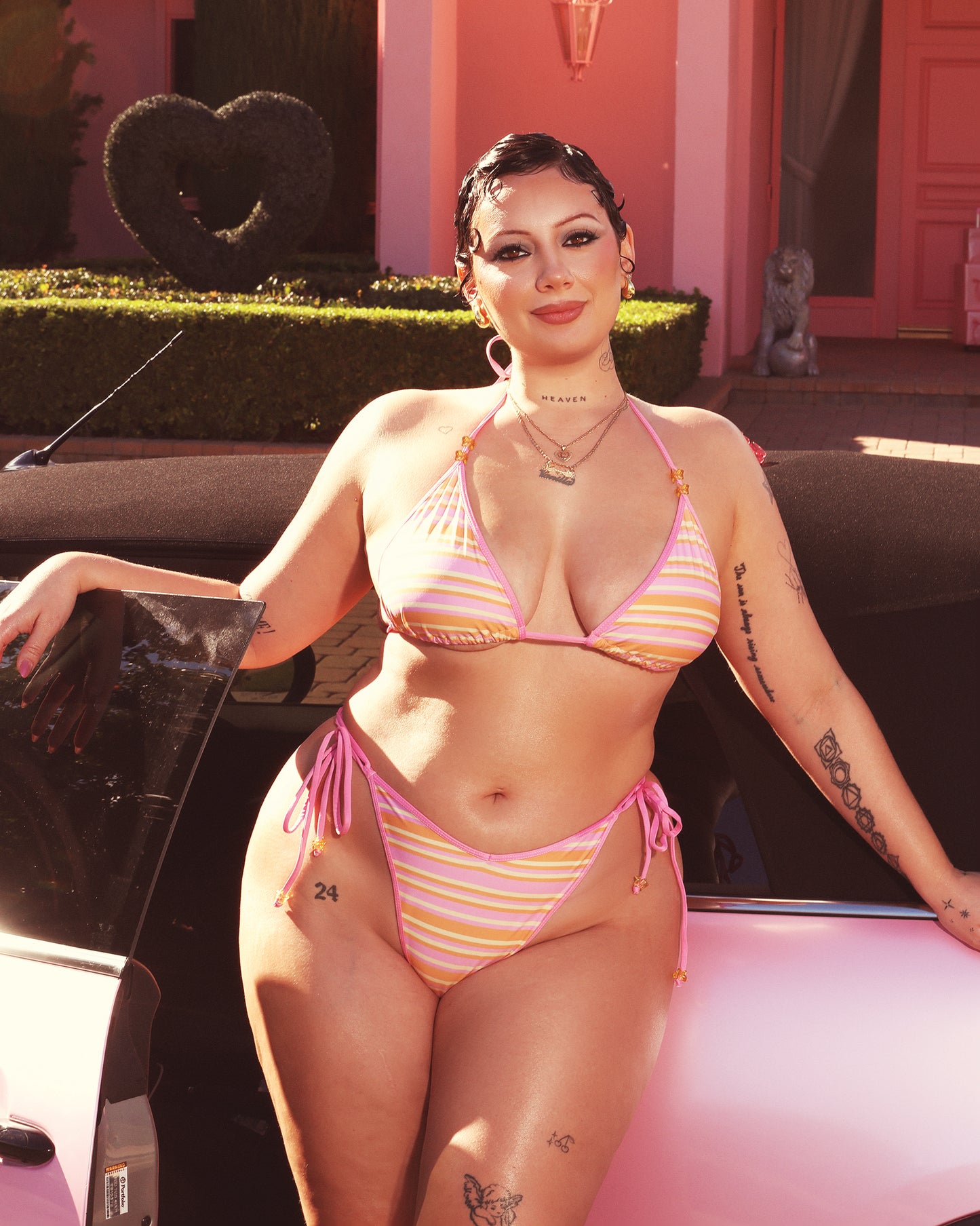 PRE-ORDER Vanilla V-kini Set in Stripes