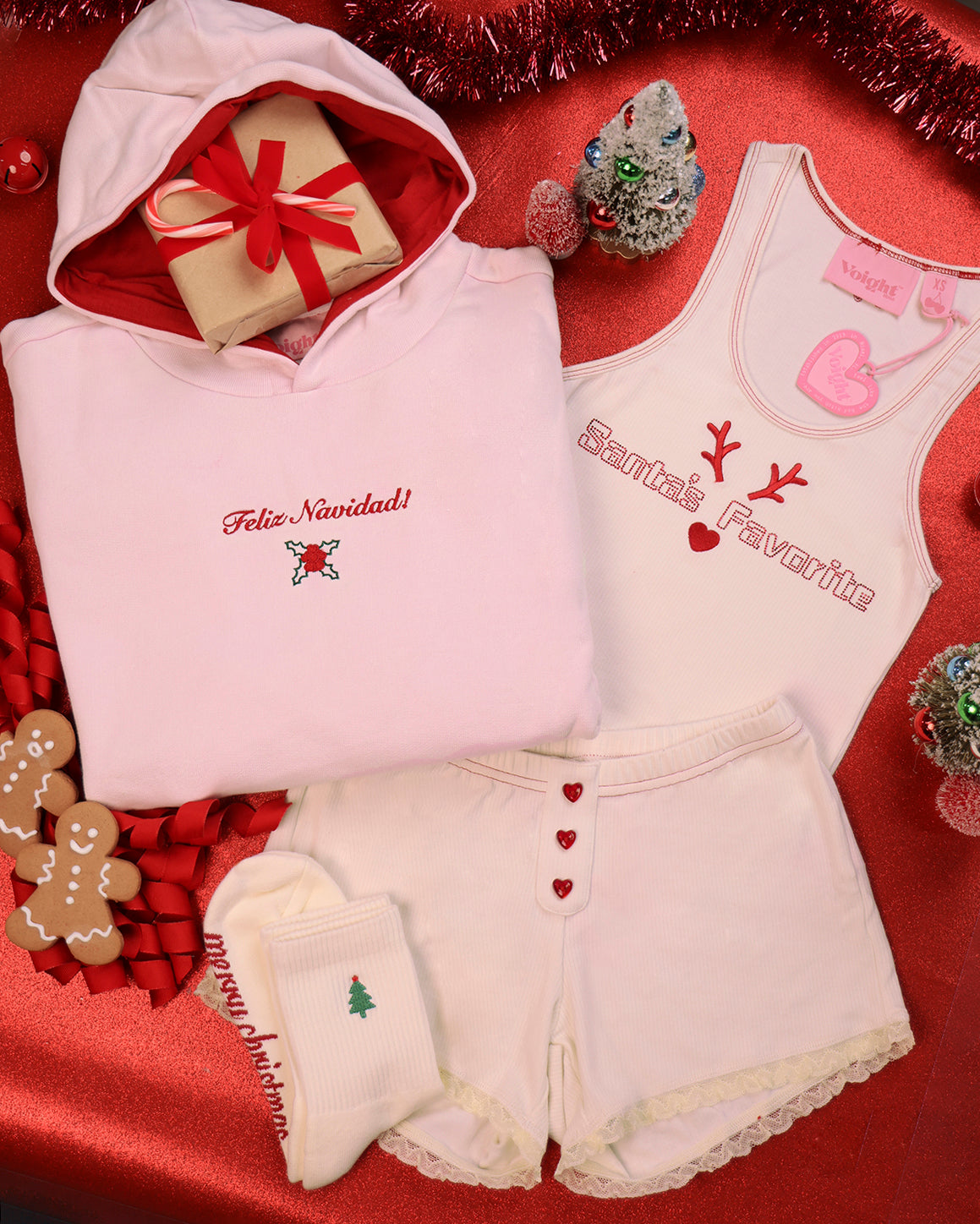 Santa's Fave Holiday Bundle in Cream