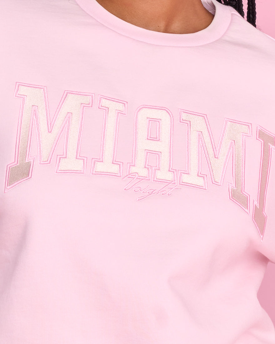 Miami Crew Neck in Pink-Miami Crew Neck in Pink