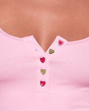 Mistletoe Onesie in Pink