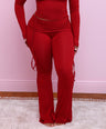 Love You Not Flare Pant in Red