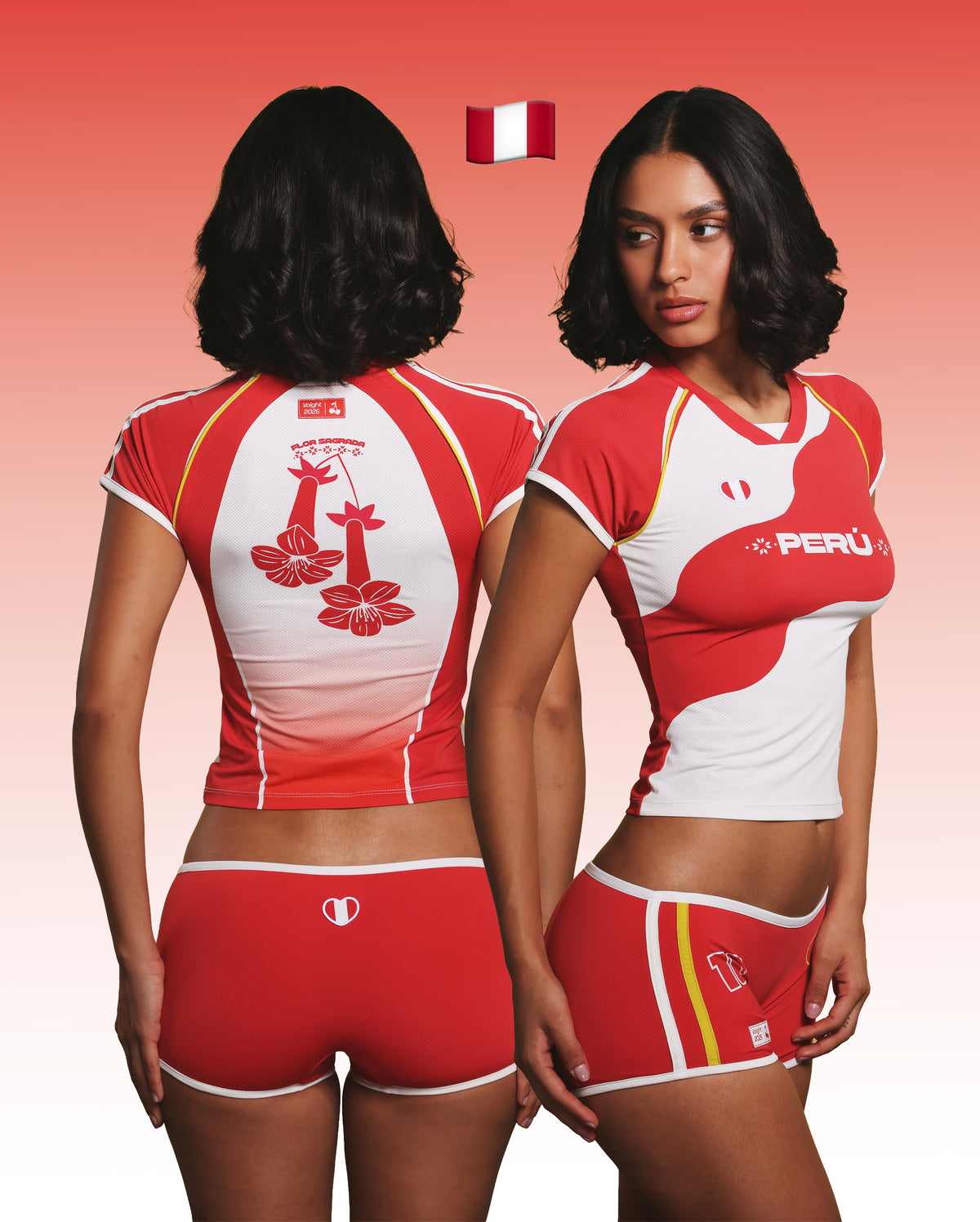 PRE-ORDER Peru Mini Shorts in Red