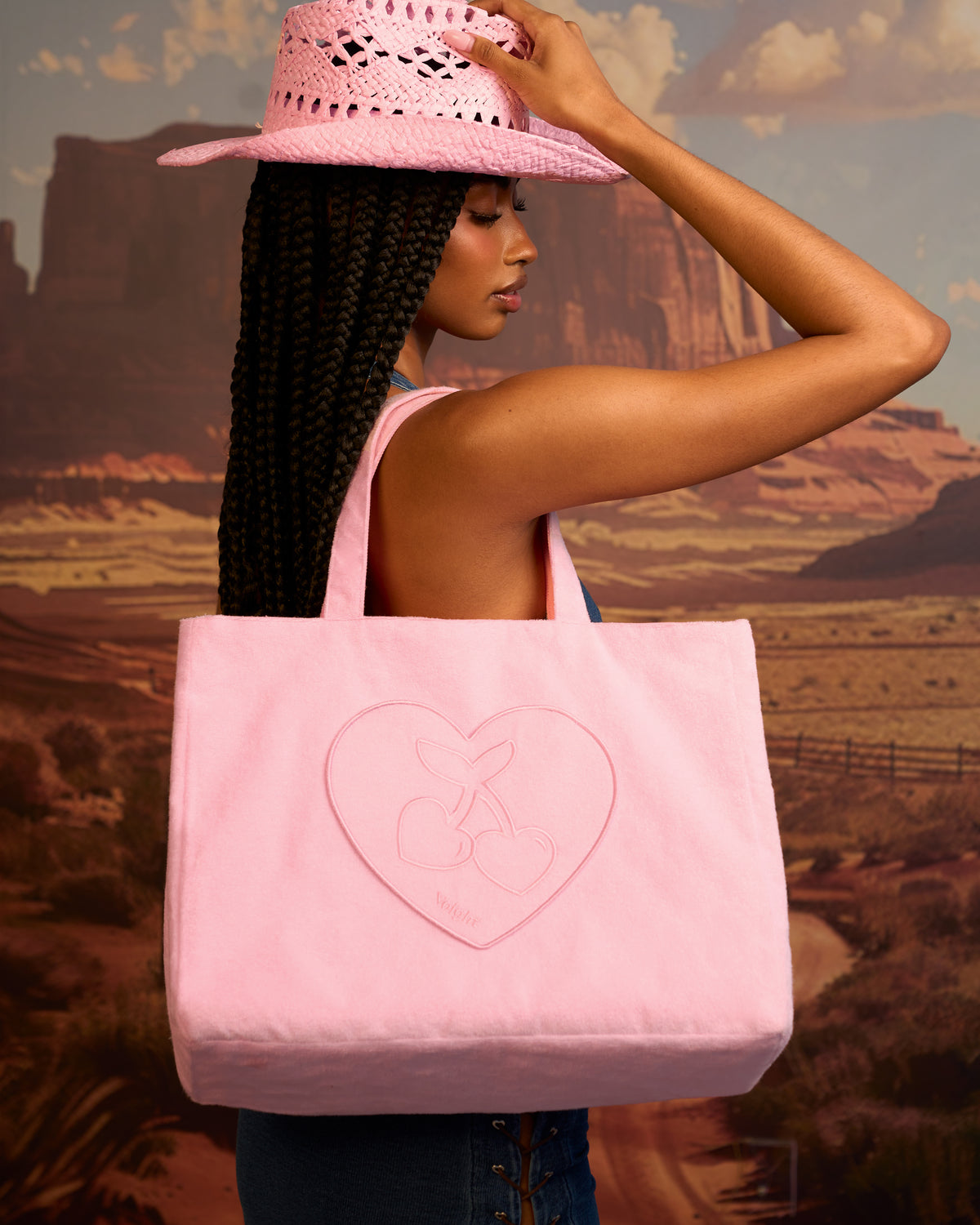 Voight Reversible Tote Bag in Pink-Voight Reversible Tote Bag in Pink