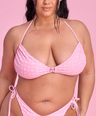 Cherry on Top V-kini Top in Pink