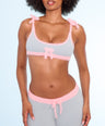 Fuzzy Bralette & Pant Set in Blue