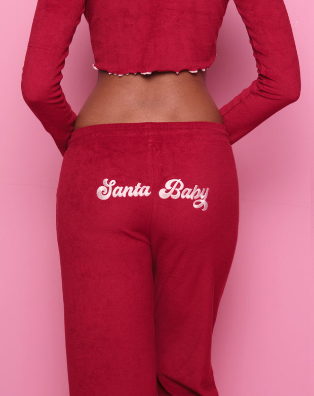 Santa Baby PJ Pant In Red