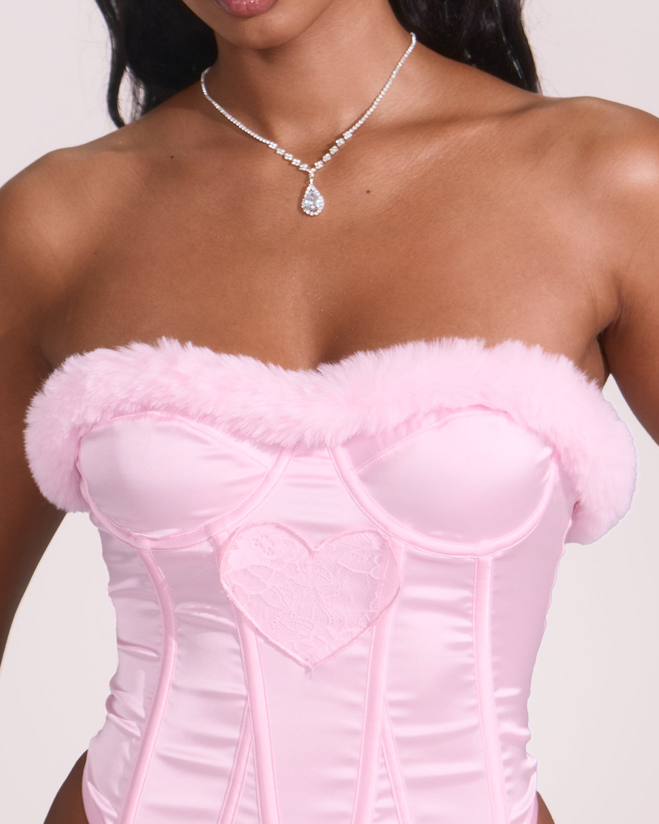 Elle Faux Fur in Pink