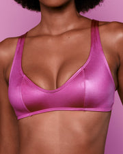 Rosalina V-kini Top in Magenta