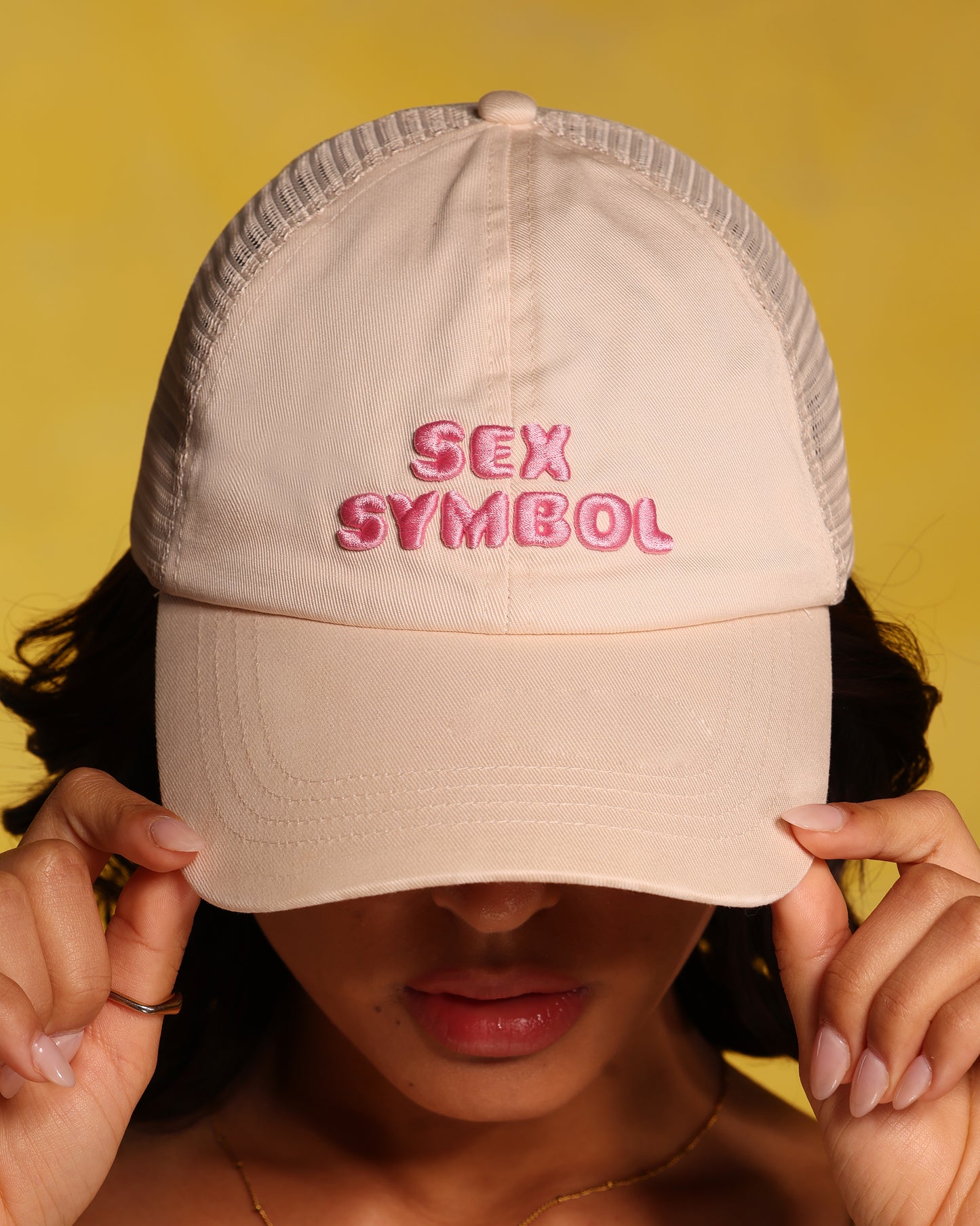 Sex Symbol Hat in Cream