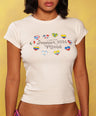 Summer in Miami Tee in Cream