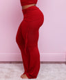 Love You Not Flare Pant in Red