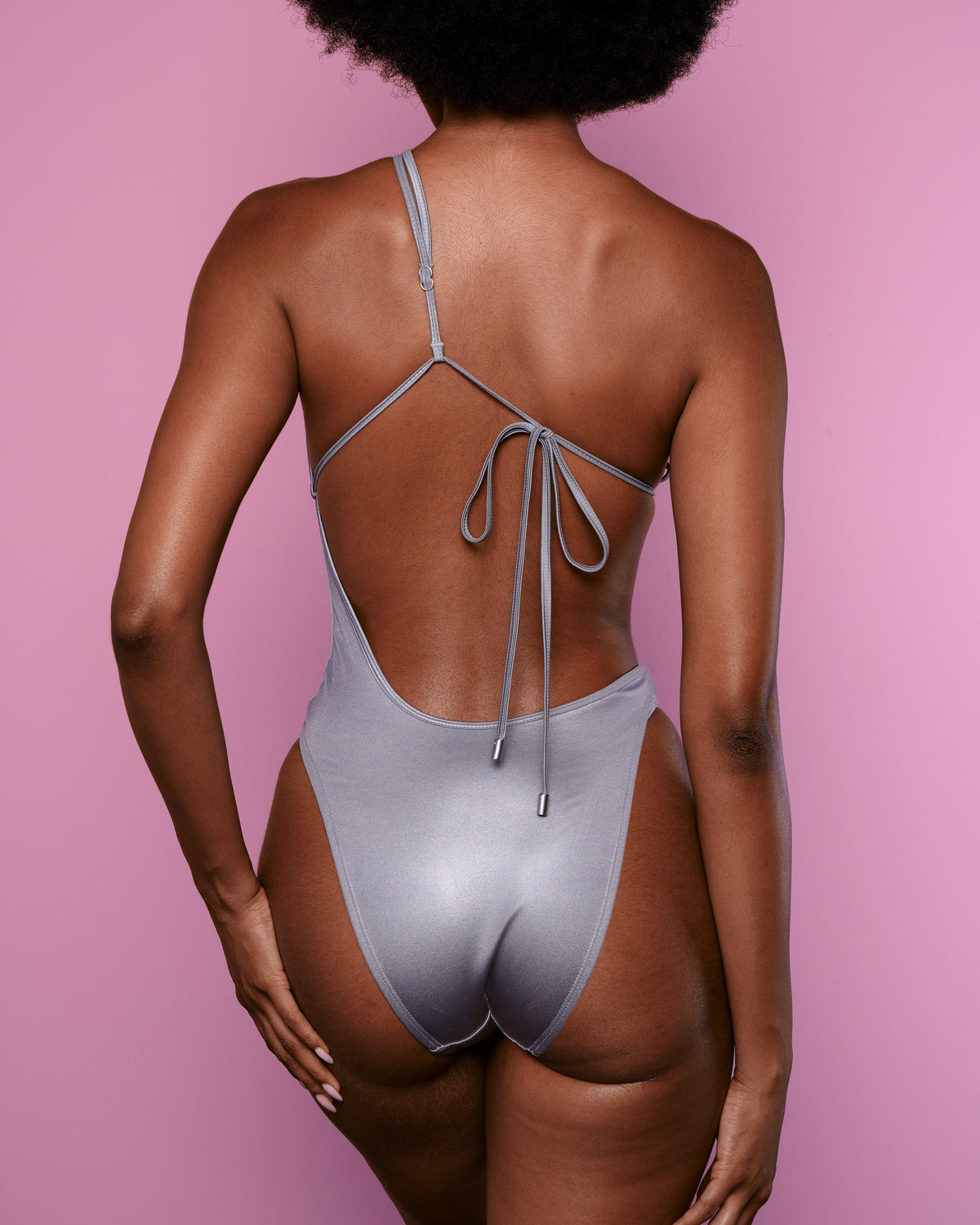Zenon One-Piece in Silver-Zenon One-Piece in Silver