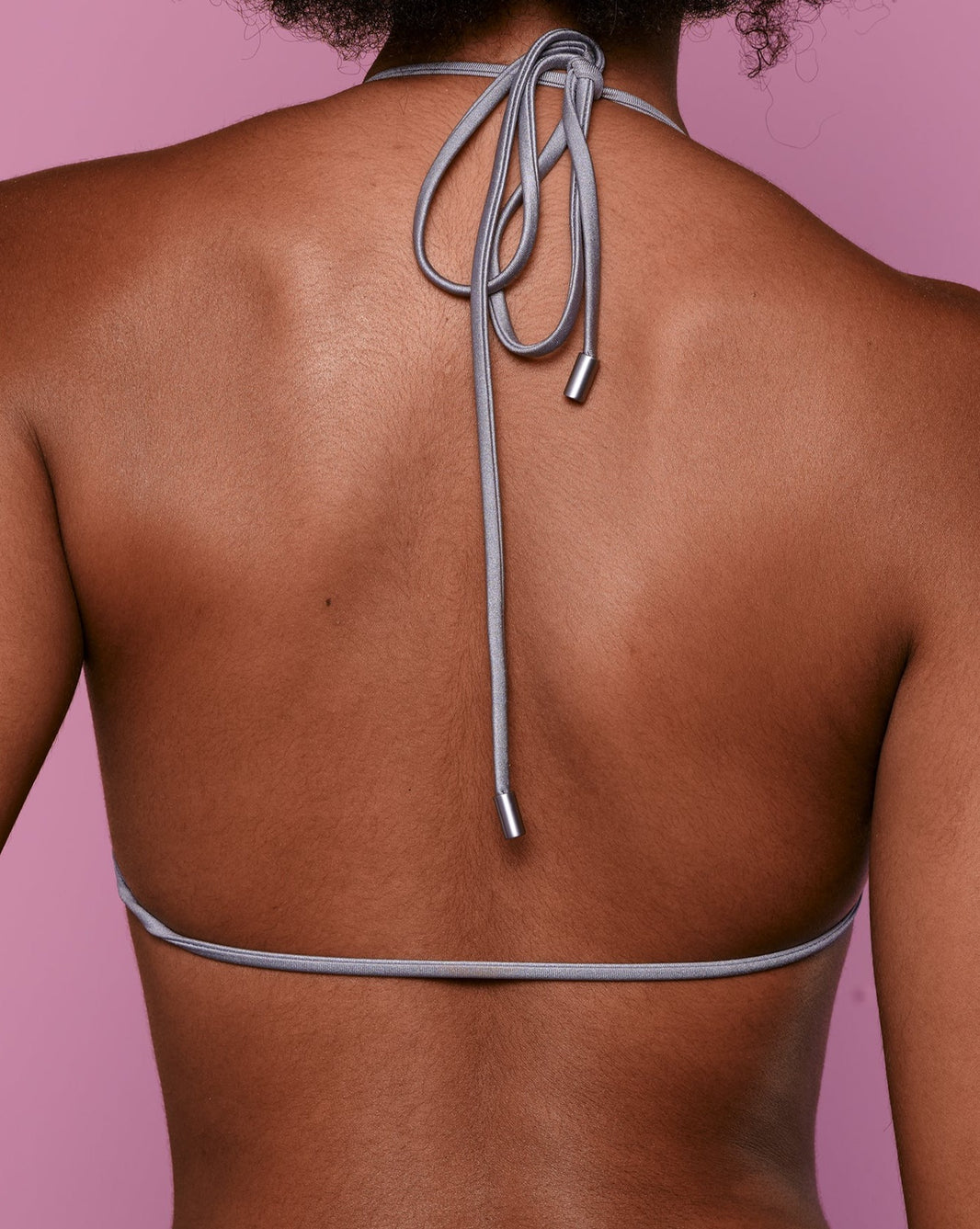 Valentina V-kini Top in Silver-Valentina V-kini Top in Silver