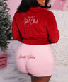 Santa Baby Tank Onesie in Pink