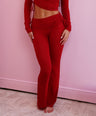 Love You Not Flare Pant in Red