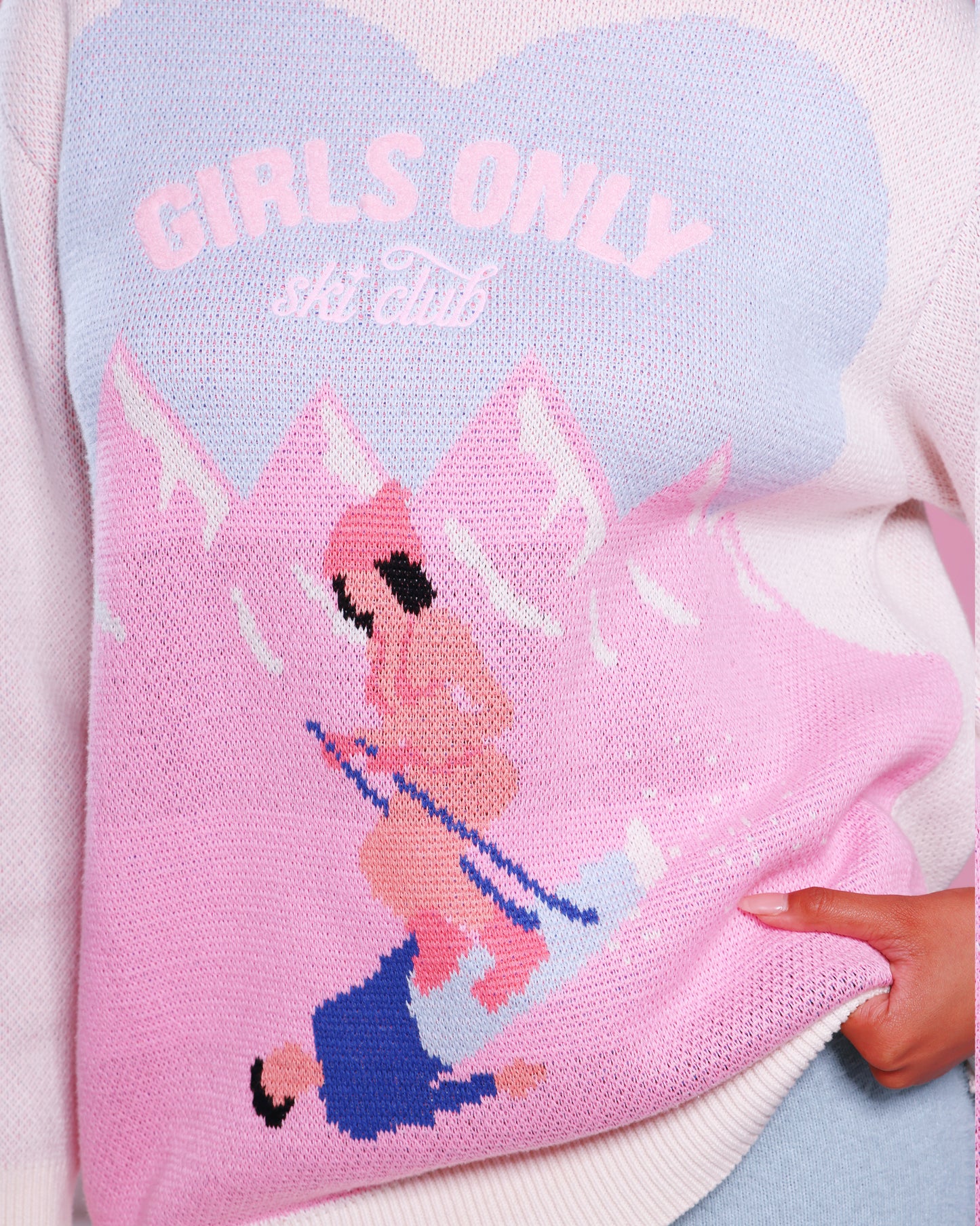 Ski Club Sweater in Cream