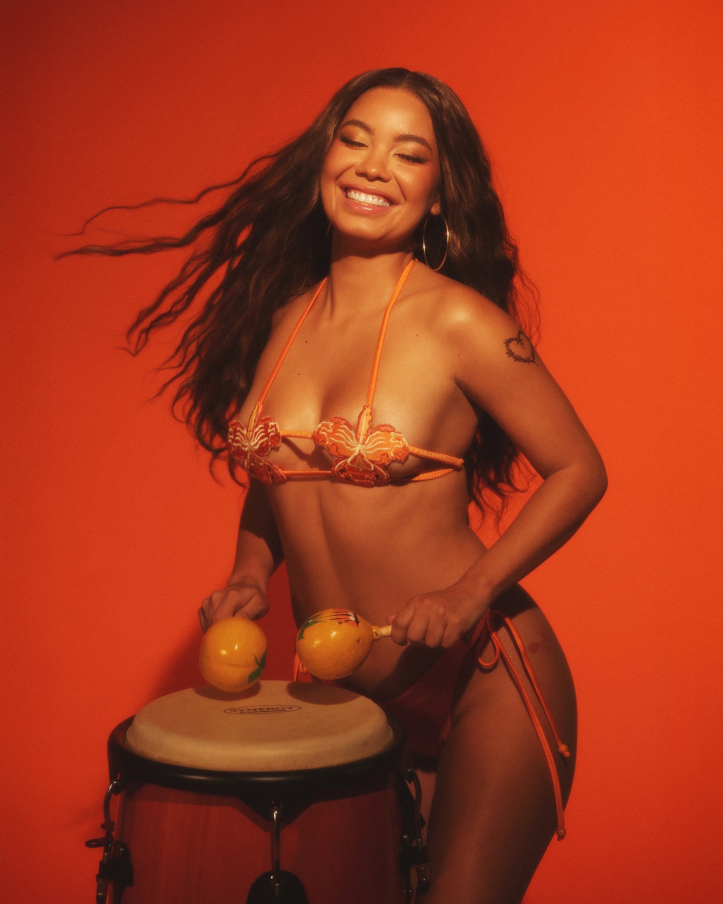 PRE-ORDER Orchid V-kini Set in Orange