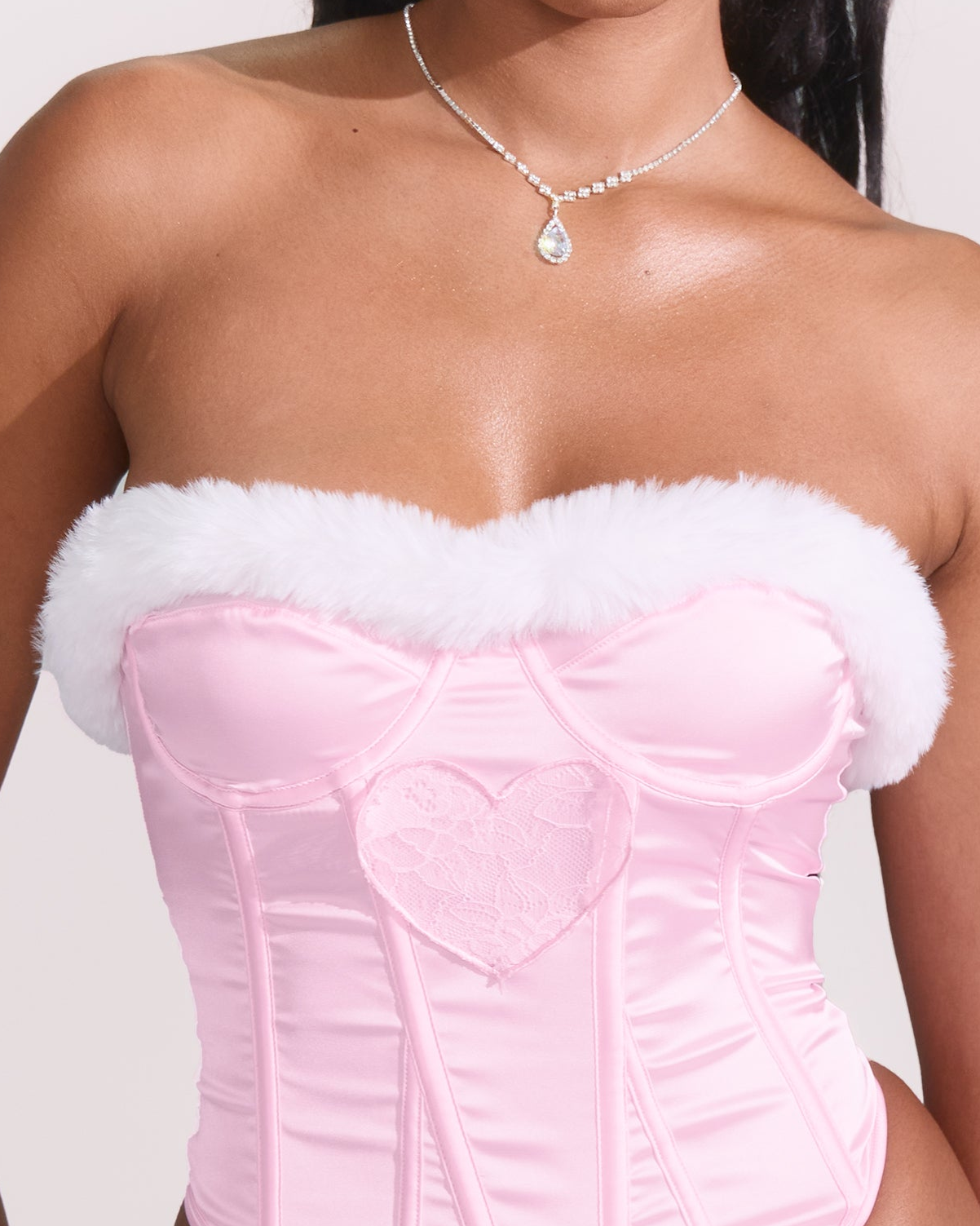 Elle Faux Fur in White