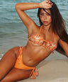 Orchid V-kini Set in Orange