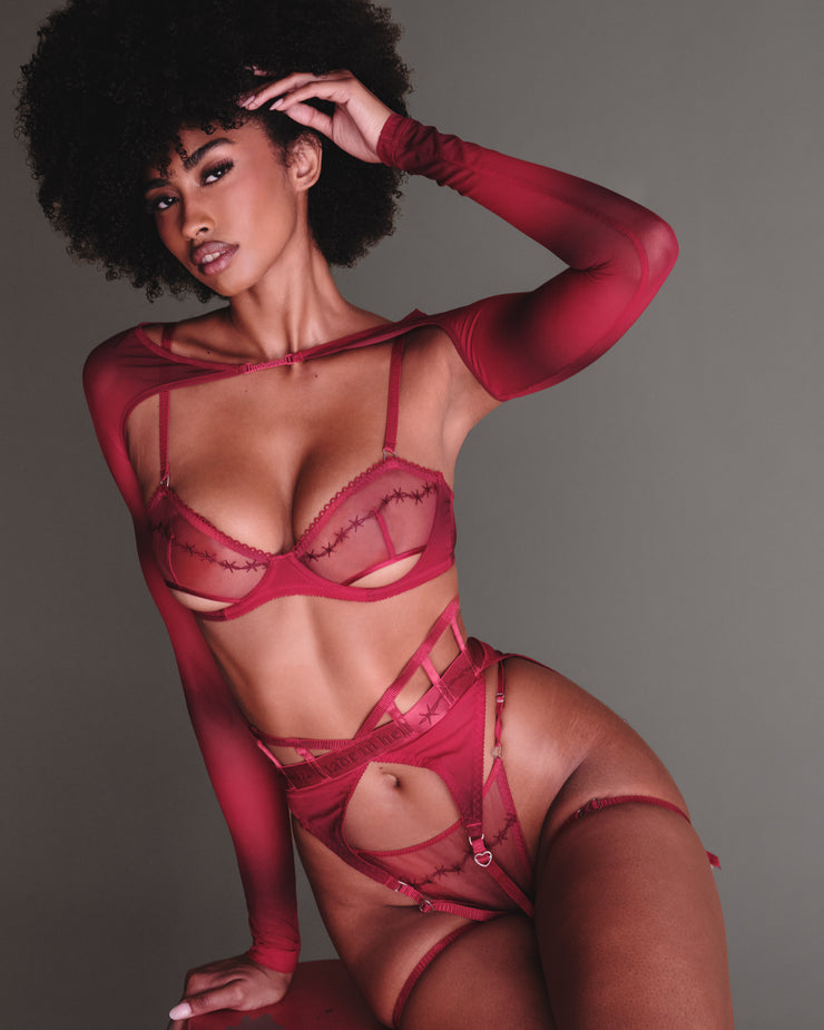 Poisoned Bra in Red
