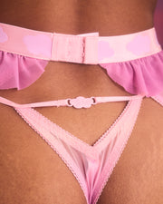 Angel Panty + Garter in Pink