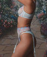 Cherry Bomb Lingerie Set in Blue