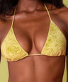 Dulce Knit V-Kini Top in Limon