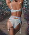 Cherry Bomb Lingerie Set in Blue