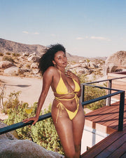 Marisol V-Kini Top in Yellow